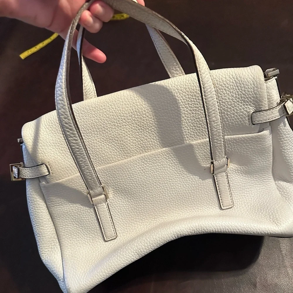 Kate Spade White Leather Tote Bag